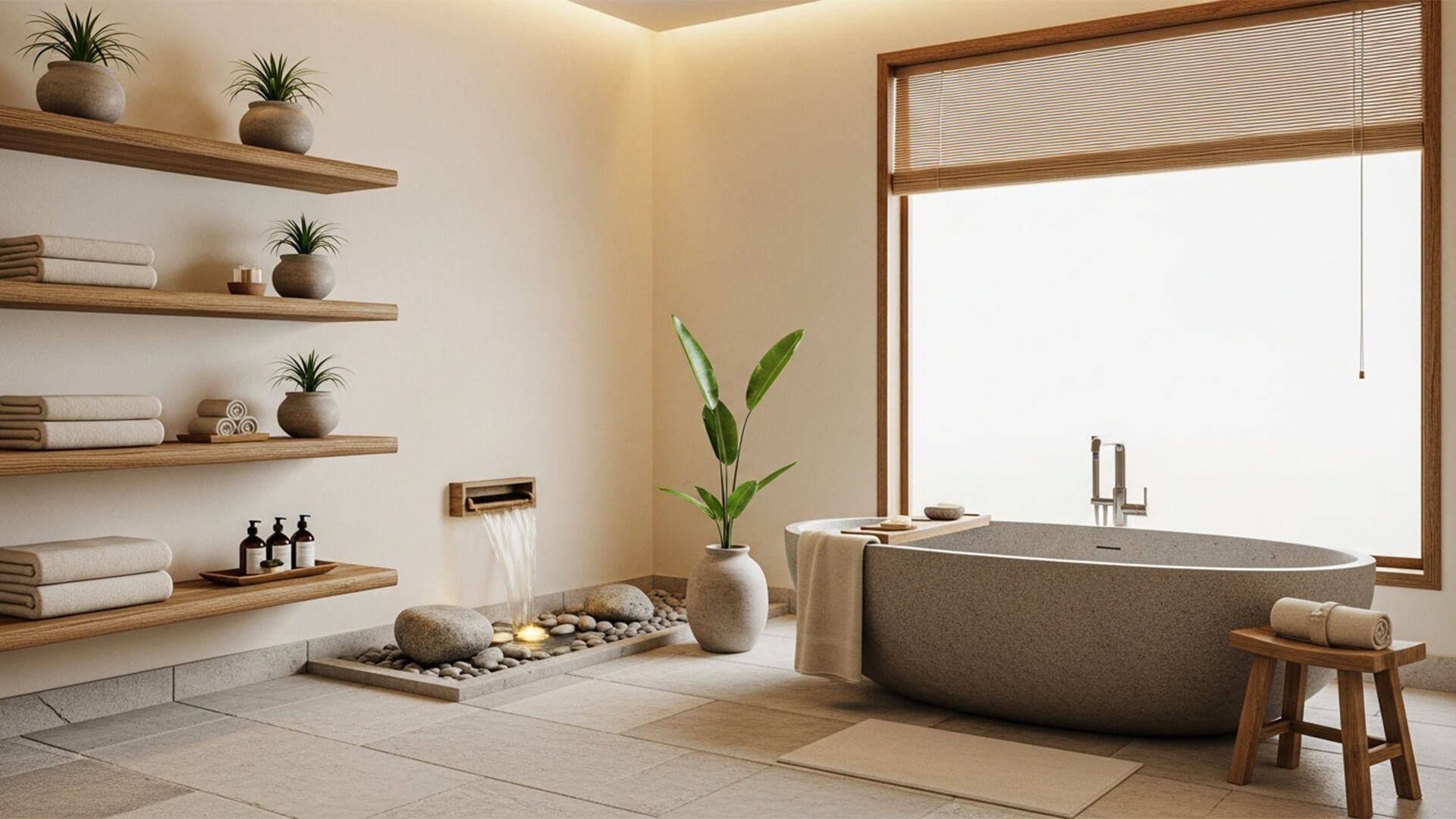 Spa Effect in Bathroom Decoration
